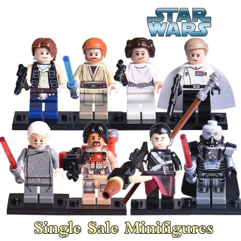 

1pc Star Wars Obi- Wan Kenobi Princess Leia Death Star Minifigures Orson Krennic Darth Sidious Building Blocks Kids DIY Toys