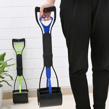 

Pooper Scooper Straight Long Handle Pet Waste Scoop Picker for Grass Yard XHC88