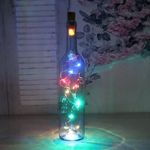 Z10 2 м 20 светодиодный светильник в форме пробки бутылка затвор свет стекло вино светодиодный светильник s для бара Рождество Свадьба украшение дома 5 цветов