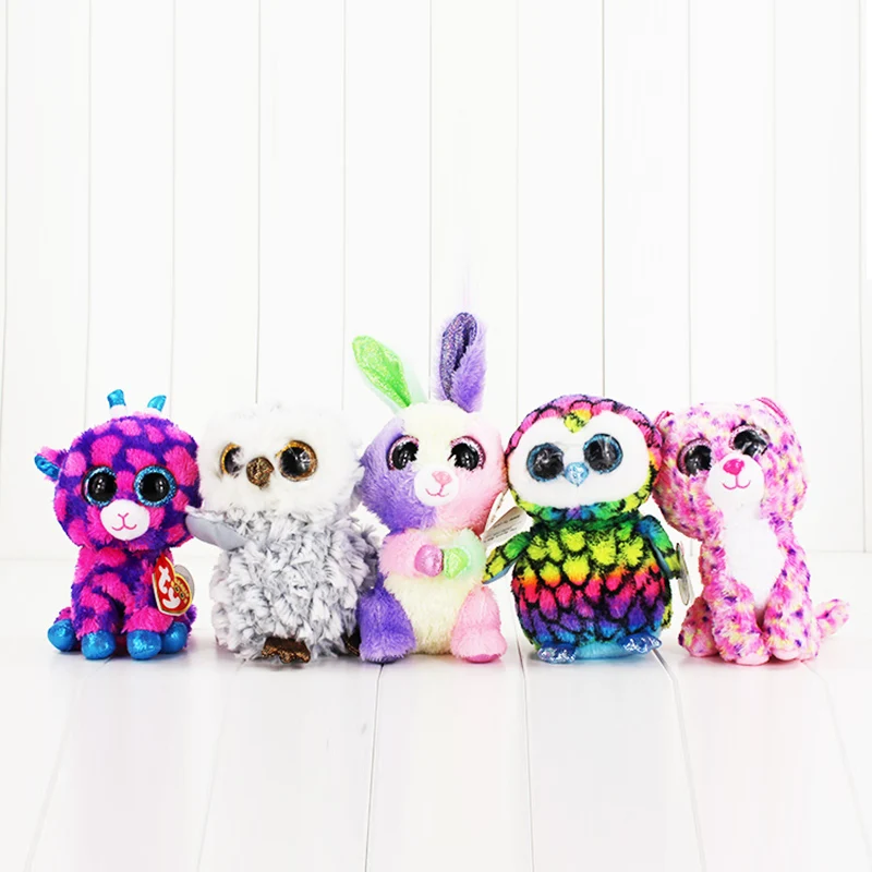 5pcs lot 15 25cm Ty Beanie Boos Plush font b Toys b font Beanie Babies Big