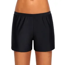 PLUSLAND танкини летние сексуальные женские однотонные Ретро стиль Плавки шорты плюс размер раздельный цельный купальный костюм