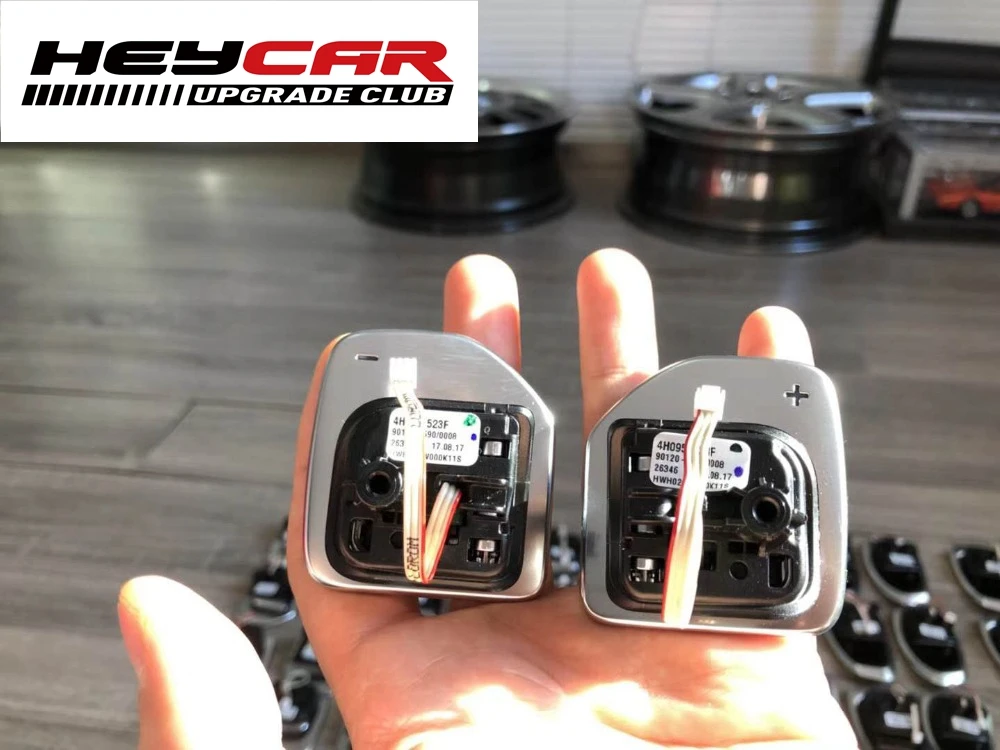 

Tiptronic black high-gloss chrome Steering Wheel Shift Paddle 4H0 951 523 F 4H0951523F For Audi A1 A3 A4 A5 A6 A7 A8 Q3 Q5 Q7