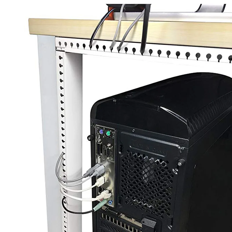 Alritz Cable Raceway Kit, 138 inch Open Slot Wiring Raceway Duct with Cover  Cable Management System to Hide Under Desk/TV/Computer/Power Cords - 15.4