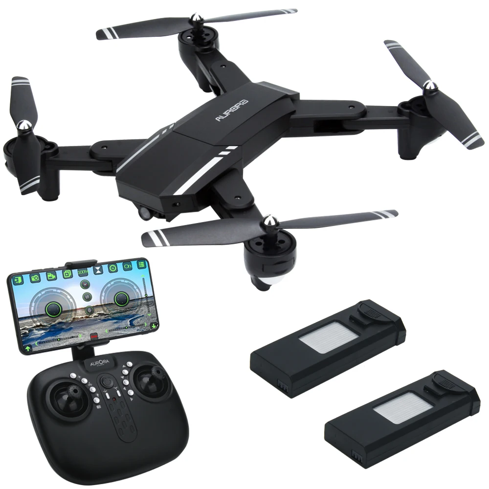 2018 INKPOT Q39 Foldable APP Control RC Drone With 2.0MP HD FPV Camera Quadcopter Professional LED Selfie Dron 3 Batteries