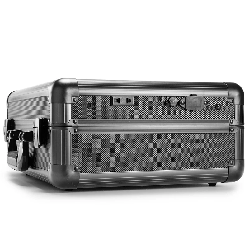 Makeup Train Case, Pro Aluminum Cosmetic Organizer Box Bag With LED & Mirror, Large Capacity Beauty Artist Cosmetic Tools Storag Makeup Train Case, Pro Aluminum Cosmetic Organizer Box Bag With LED & Mirror, Large Capacity Beauty Artist Cosmetic Tools Storag