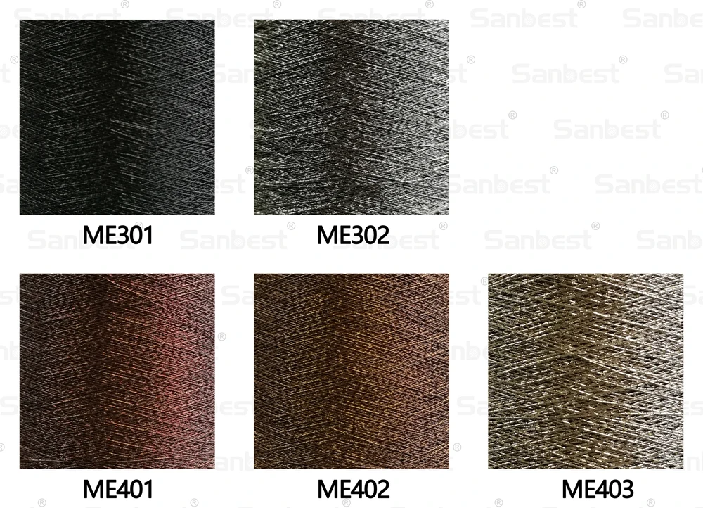 Sanbest, 24 цвета, металлическая нить для вышивки, для Brother, вышивальная машина, золото, серебро, 5000 м, 125 г, для шитья, сделай сам, патчи TH00028