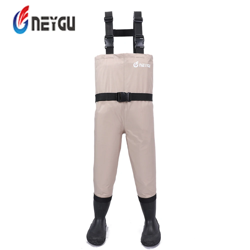 

NEYGU kids fishing waders Waterproof Snowboarding Trousers with anti - Slip Boots fit for ski wading 13T