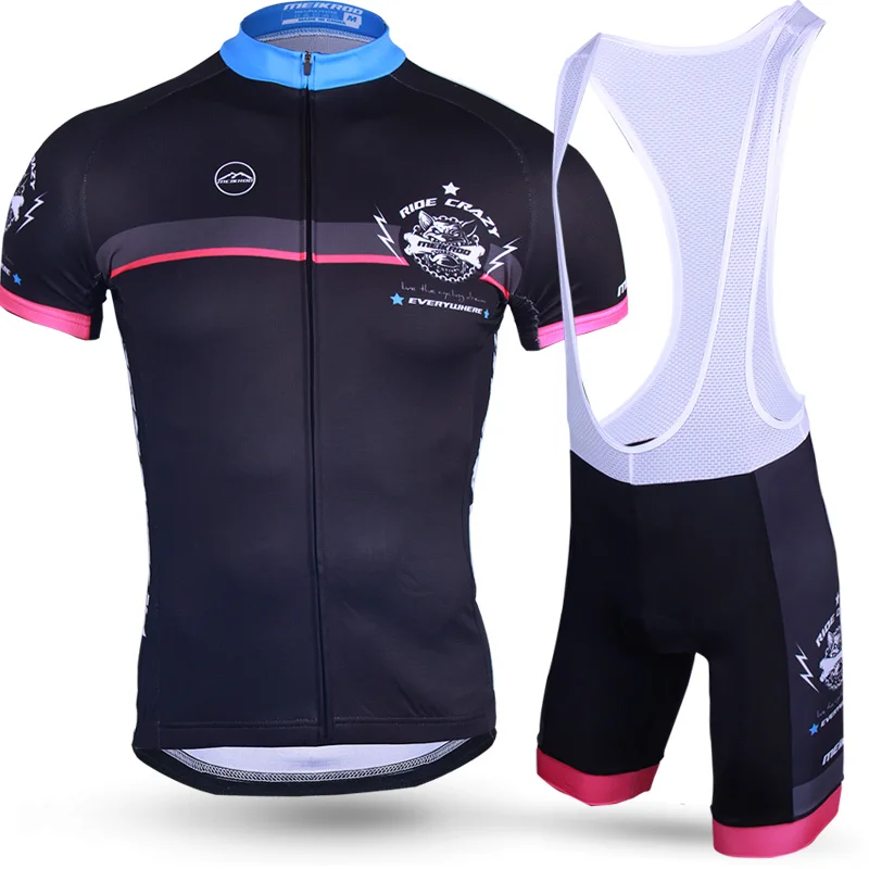 

2019 Men's Bat King Skull Pattern Short Sleeve Cycling Set Breathable MTB Bike/Bicycle Jersey Set Cycling Clothing Ropa Ciclismo
