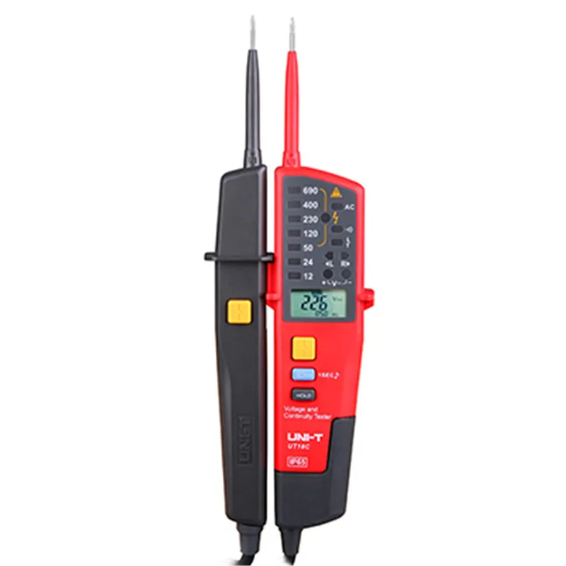 

UNI-T UT18C UT18D Auto Range Voltage Meter Voltage and Continuity Tester / On-Off Test / RCD Test / Single-Pens Measurement