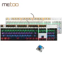 Neue Regenbogen Bunte LED Hintergrundbeleuchtung Mechanische Tastatur Professionellen Erweiterte Gaming Tastatur El Teclado Gamer Spiel Tastatur