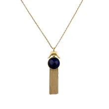 Liga de Borla do vintage Colar Acessórios de Moda Azul Longo Colar de Pingente de Jóias Para As Mulheres