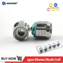 10 шт. 5 шт. оригинальный Advken Манта Танк сетки катушки 0.2ohm 0.16ohm core для NRG бак TFV8 для крупных маленьких TFV12 маленьких цена распылитель