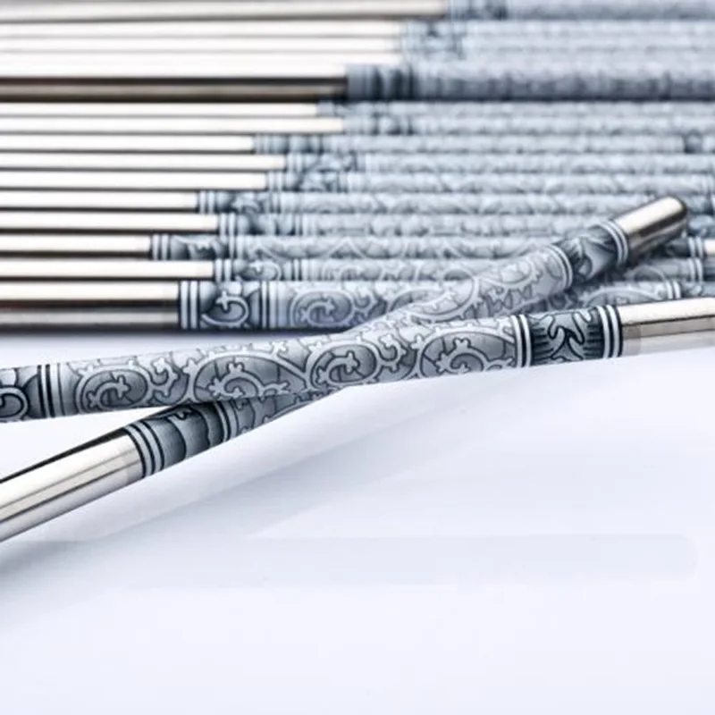 5 пар китайские палочки для еды из нержавеющей стали 8 дюйма|sticks chinese|stainless steel