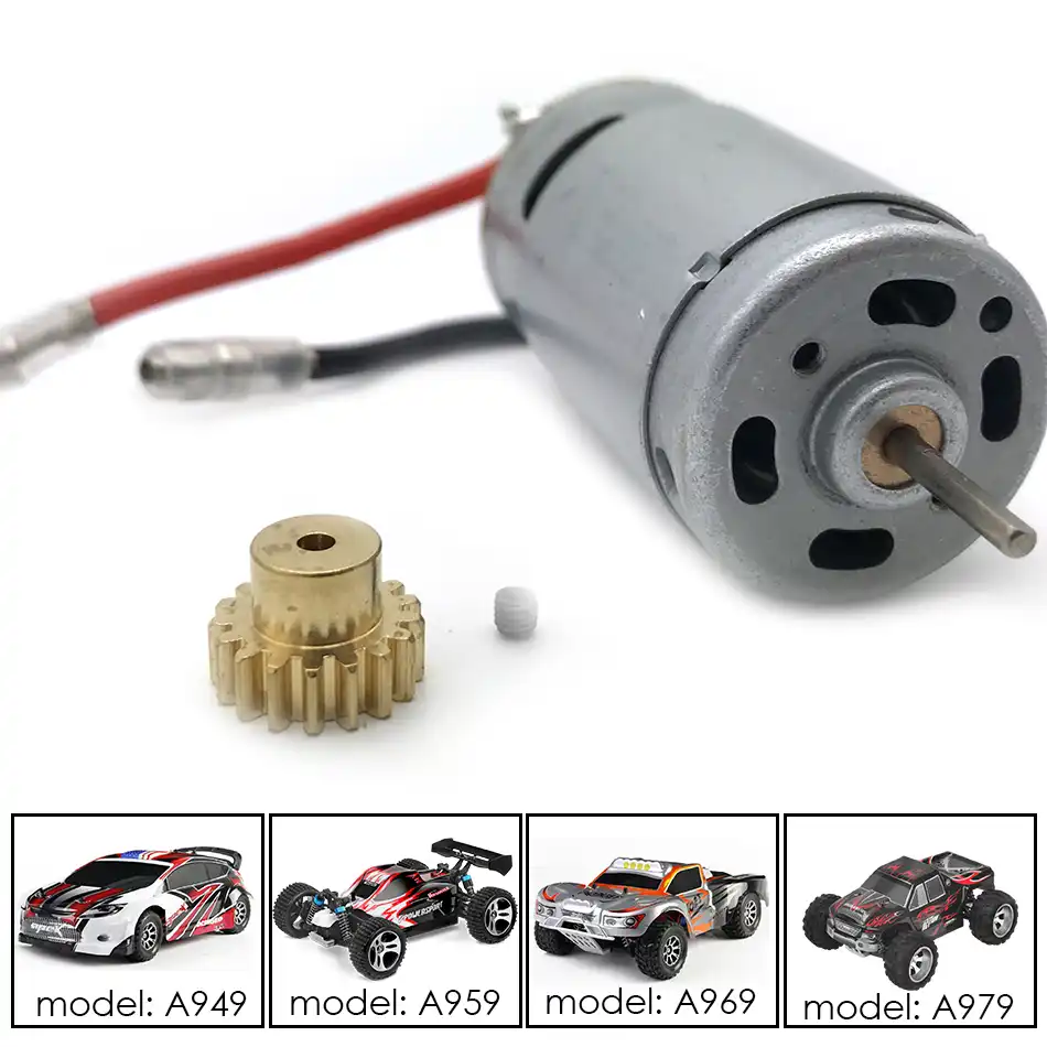 RC 540 Motor with Motor Mount Heat Sink Fit for A959 A969 A979 K929 1:18 RC Car