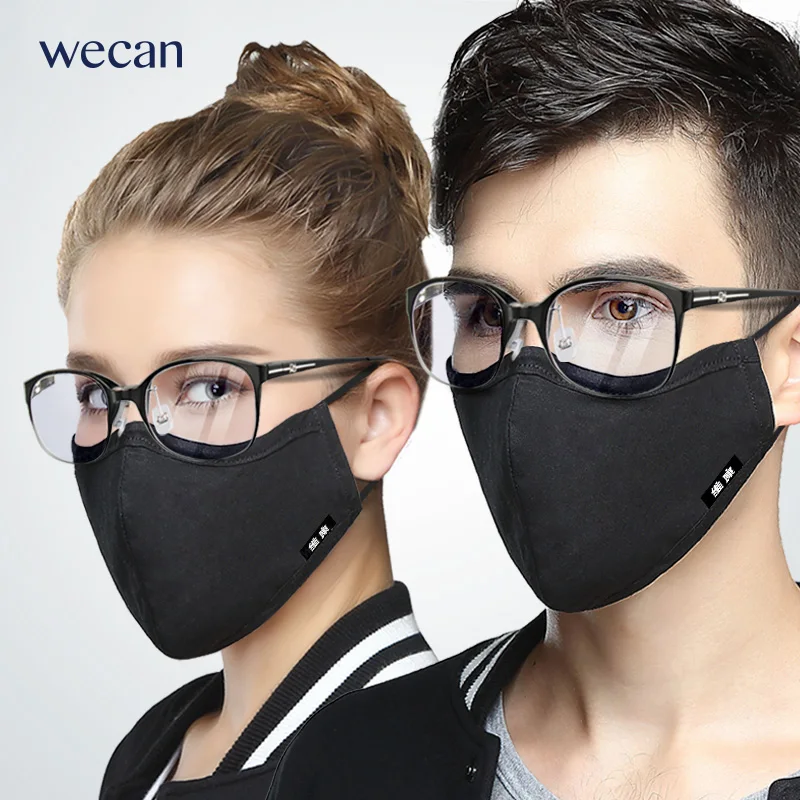 

Wecan New 1 Pcs Cotton Health Cycling Anti-Dust Mouth Face Unisex N95 anti-fog Mask Five-layer anti-Fog and haze Washable