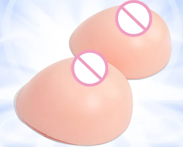 

Full Shape Look Than Teardrop Style Backside Have a Little Concave 500g/pair Free Shipping Silicone Breasts Forms Cross dressing
