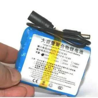 

Free ship 18650 battery pack 18650-3S2P 11.1V 12V 6000mAh lithium ion rechargeable battery pack with charger