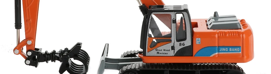 JINGBANG 1:50 сплав строительная игрушка, модель автомобиля бортовой деревянная ручка контейнер грузовика-трейлера Коллекционные детские игрушки подарок