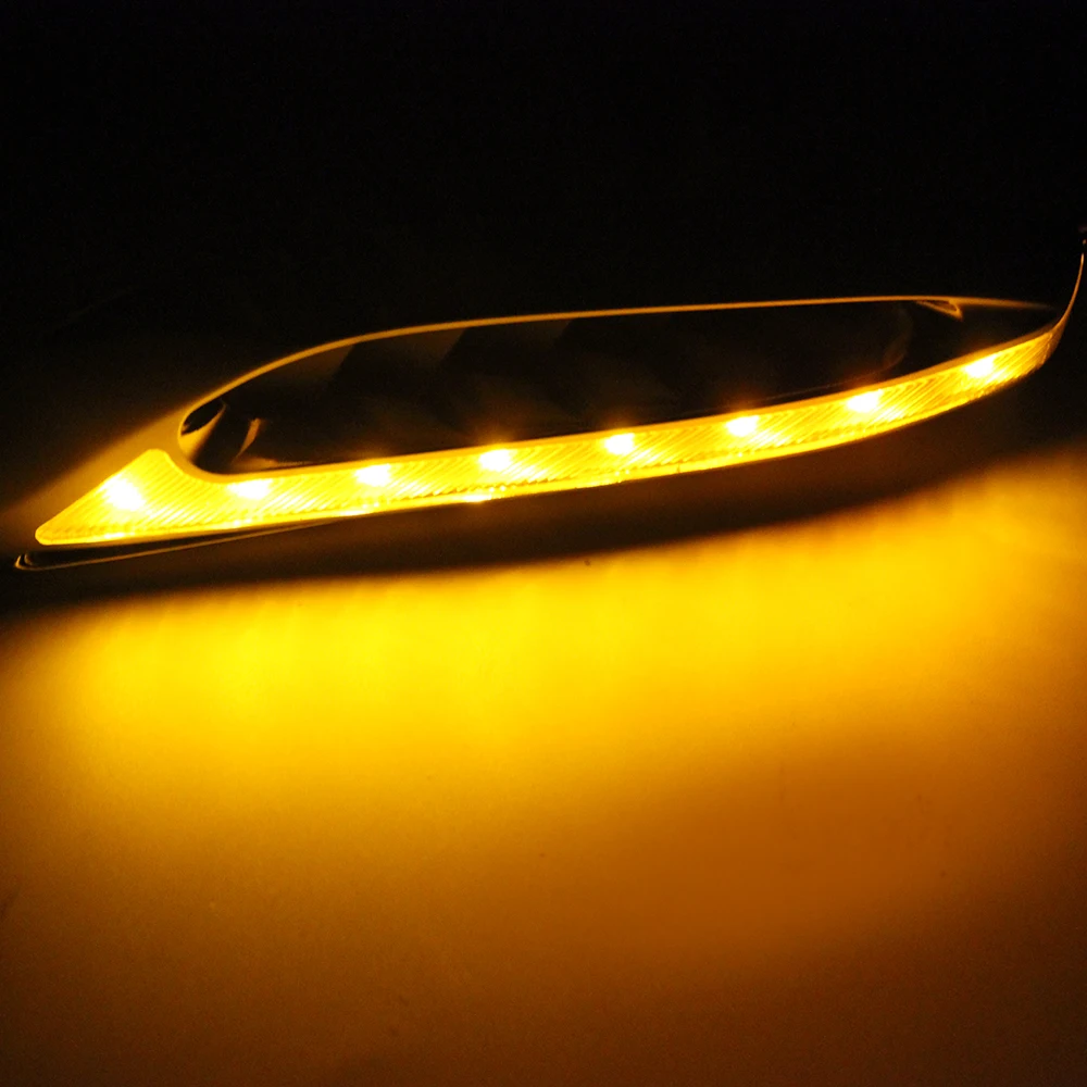 LEEPEE 1 pair 12V 3W 46 LEDs Car Side Turn Signal Lights LED Car Side Lamps Blade Shape Car-styling Auto Accessories LEEPEE 1 pair 12V 3W 46 LEDs Car Side Turn Signal Lights LED Car Side Lamps Blade Shape Car-styling Auto Accessories