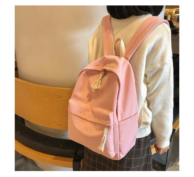 Menghuo Original Brand Waterproof Backpacks Women Backpack Solid School Travel Bag Female Large Capacity Bags for Girls Mochilas_22