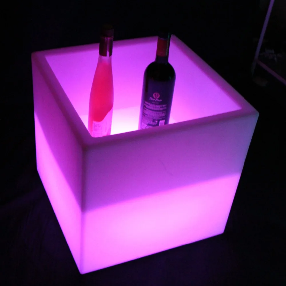 Ведро для шампанского D40cm уникальное светодиодное ведро светодио дный для льда/LED охладитель светодио дный для вина ведро для льда 10 шт