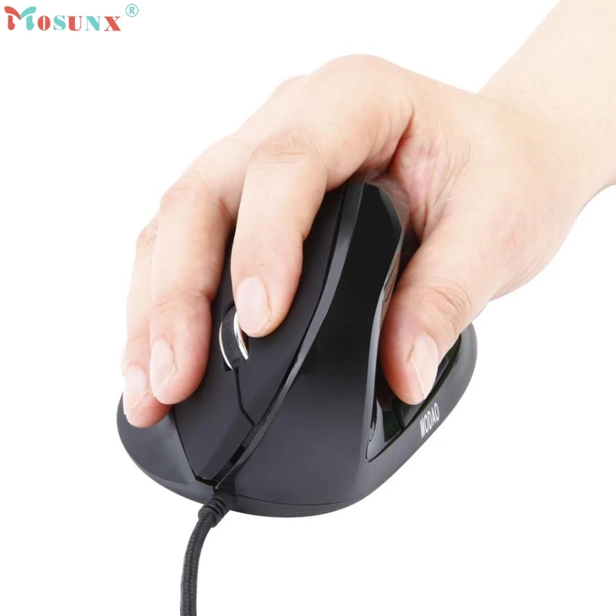 

Adroit New style Wired USB 6 Keys Vertical Mouse Mice With DPI LED Light Indicator For Laptop PC APR21 drop shipping