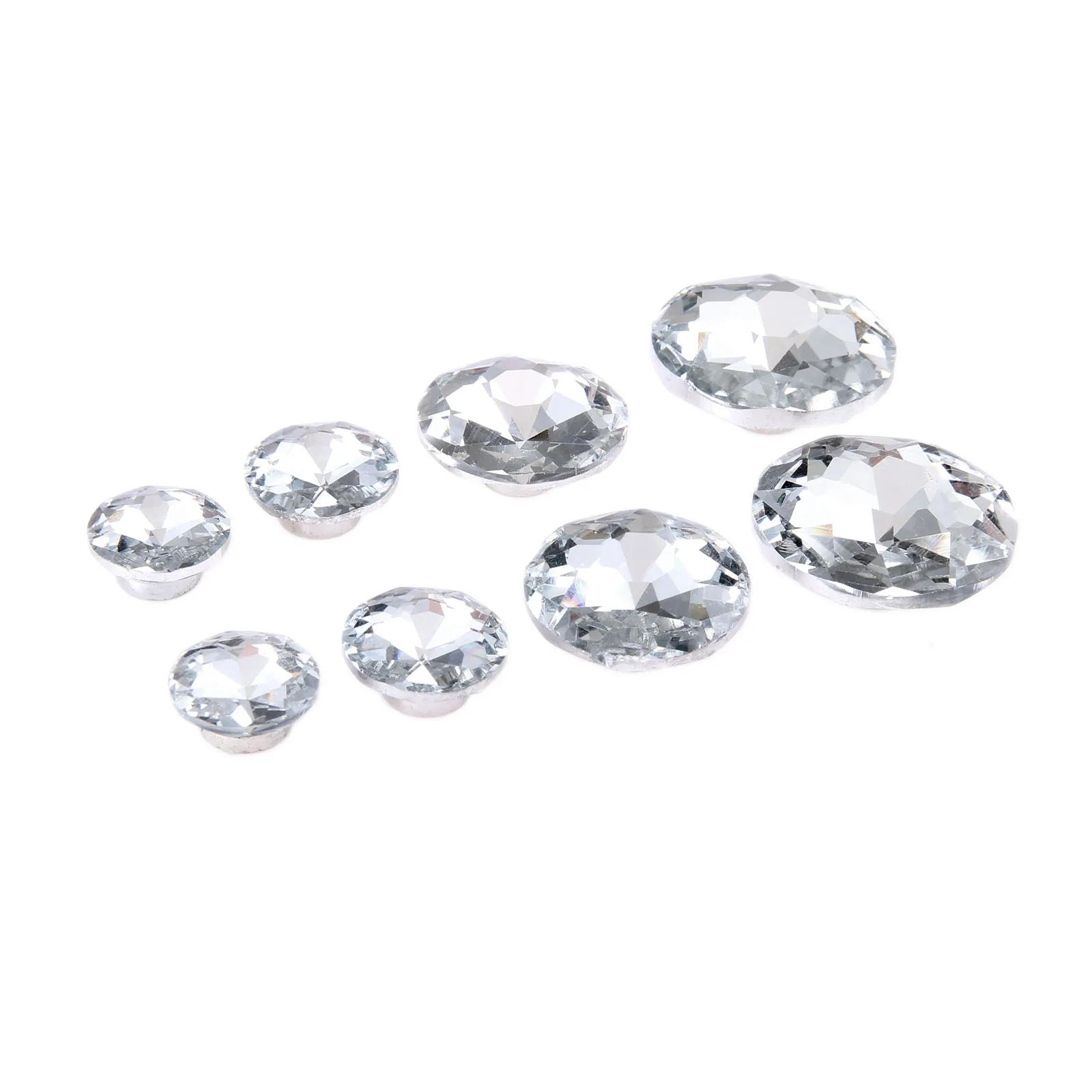 Upholstery Nail 10Pcs Diamond Crystal Upholstery Nails Button Tacks Studs Pins 16/18/25/30mm Sofa Bag Wall Decoration Furniture Accessory