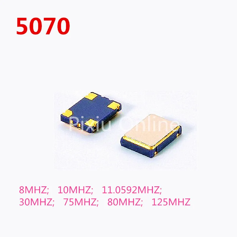 

10PCS ST184b 5070 Active SMD Crystal 4P 3.3V 5*7mm Active Patch Crystal Vibration 8MHZ 10MHZ 11.0592MHZ 30MHZ 75MHZ 80MHZ 125MHZ