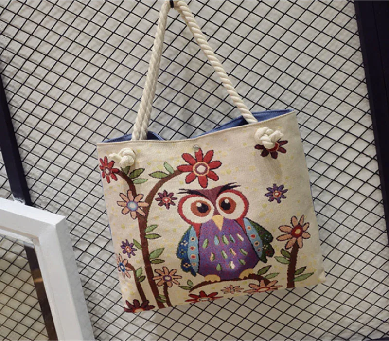 

Women's Canvas Handbag Large Capacity Women Shoulder Bags Female Shopping Bags Canvas Beach Bags Casual Shoulder Tote Bags