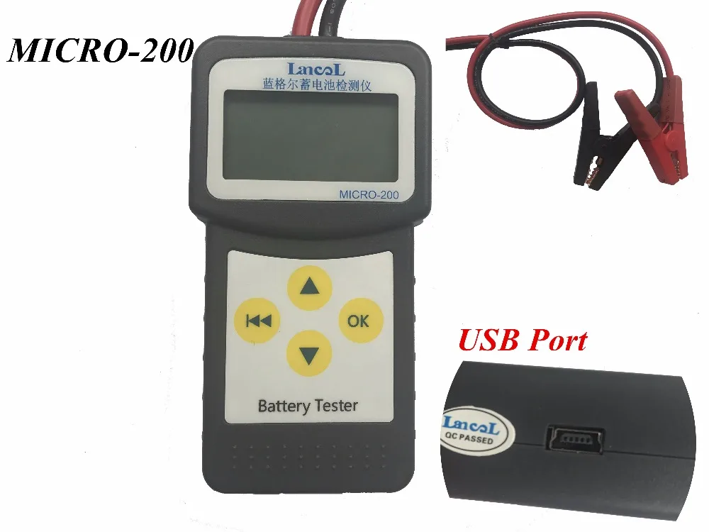 

Lancol MICRO-200 Automotivo Battery Digital CCA Battery Analyzer Car Battery Tester 12V Diagnostic Tool With USB For Printing