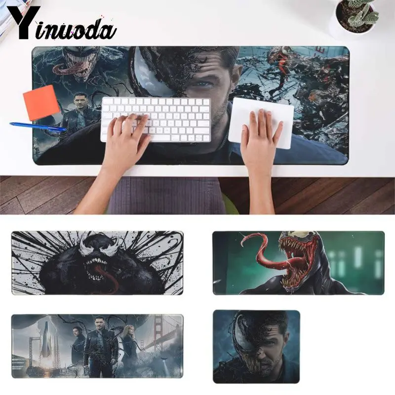 

Yinuoda Funny Venom 2018 Film Rubber Mouse Durable Desktop Mousepad gaming Mousepad For PC Laptop Notebook xxl mouse pad