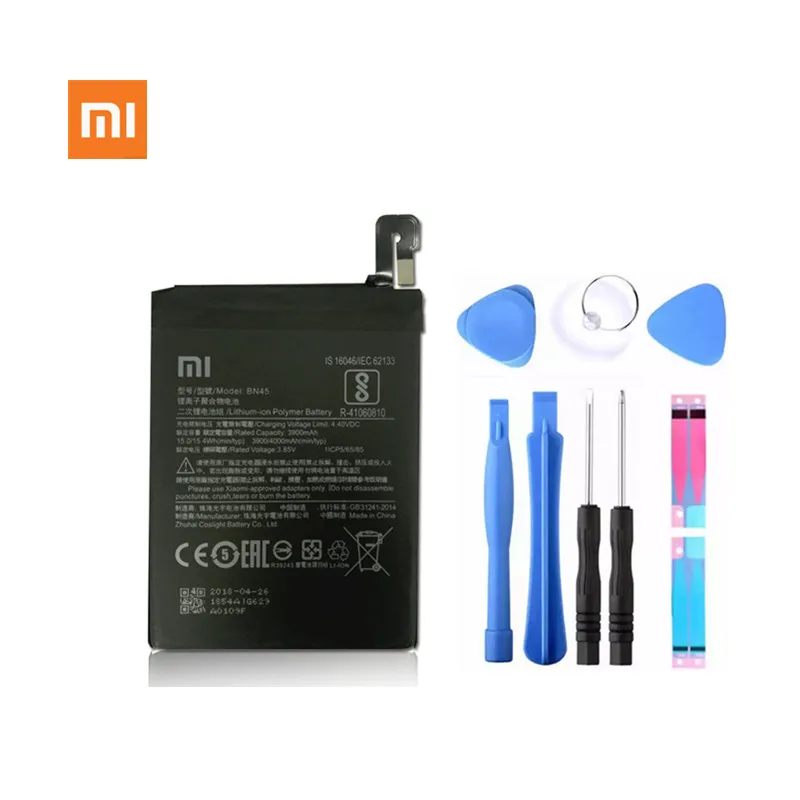 Оригинальный аккумулятор для телефона Xiaomi Redmi Note 5 Note5 батарея BN45 3900Ah Xiao Mi с