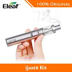 Оригинальный Eleaf iJust 2 комплект с 5,5 мл управление воздушным потоком испарителя 2600 мАч батарея электронные сигареты Vape ручка Vs ijust2