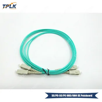 

10pcs/lot Optical Fiber Patch Cord Cable,SC PC-SC PC OM3-OM4 DX patchcord, 3.0mm,Singlemode 9/125,Duplex, SC to SC 3Meters