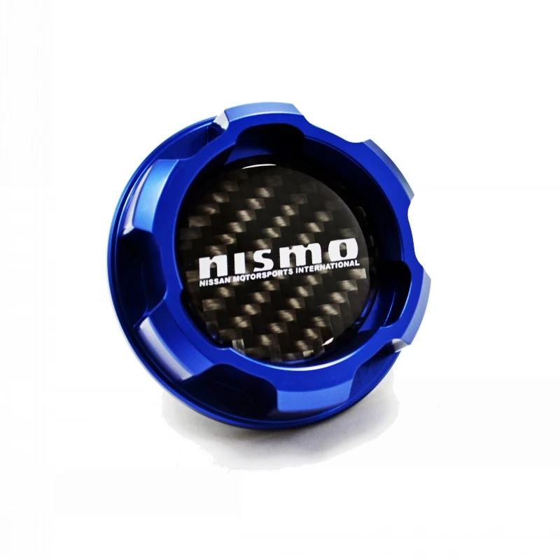 Углеродное волокно логотип синий Алюминиевый крышка моторного масла для nissan ALTIMA MAXIMA SILVIA S13 S14 240SX SENTRA SUNNY INFINITI 350Z 300ZX