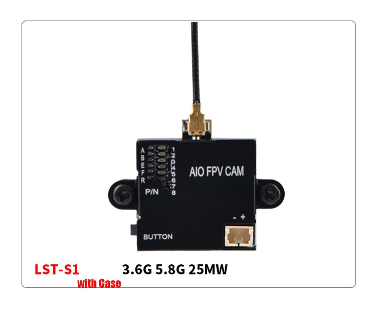 LST-S2+ 5,8G 25MW 40CH 800TVL передатчик FPV AIO микро камера FPV камера с OSD запчасти