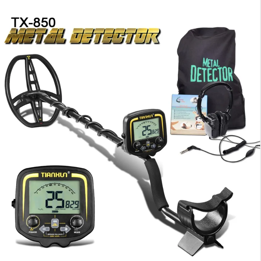 

TX-850 Professional Metal Detector 2.5m Underground Depth Scanner Finder Gold Detector Treasure Hunter Detecting Pinpointer