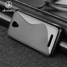 AKABEILA Cases For Alcatel OneTouch Pixi First 4024 4.0 inch Cover OT 4024D 4024X Cell Phone Bags Black Soft TPU Silicon Skin