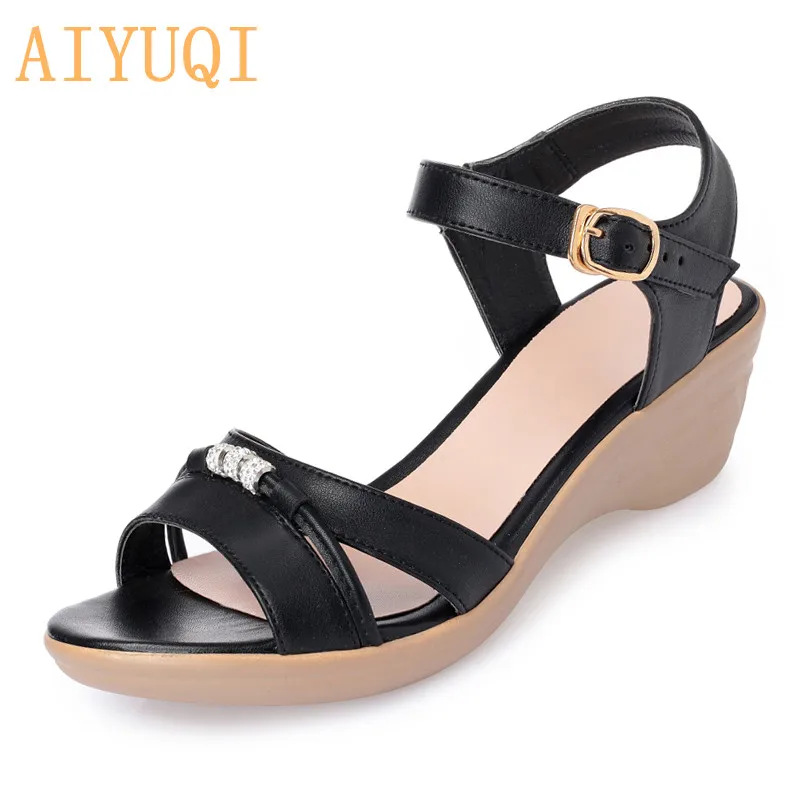 AIYUQI Summer Women Wedge Sandals 2020 New Big Size 41 42 43 Sandals Women Office Ladies Roman Sandals