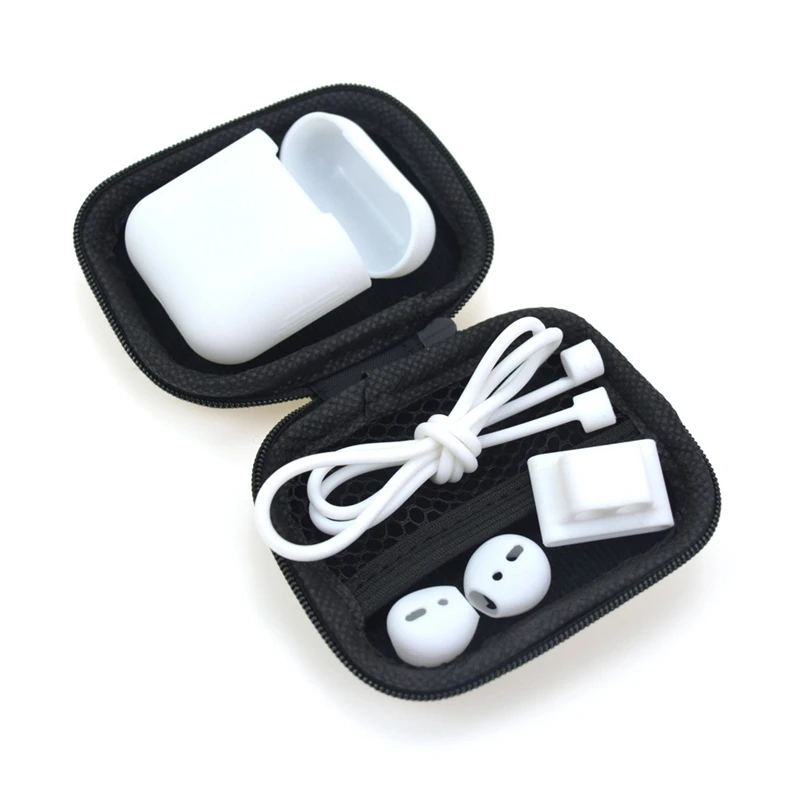 5 в 1 коробка для хранения наушников сумка для AirPods чехол для наушников Защитная крышка для гарнитуры для Apple AirPods чехол Аксессуары