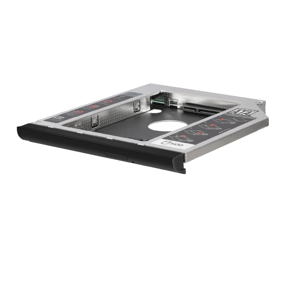 external hard drive enclosure Sunvalley 2nd HDD Caddy 12.7 mm SATA to SATA Adapter For HP Laptop PATA CD DVD ROM Optical Bay HD6530-SS portable hdd case