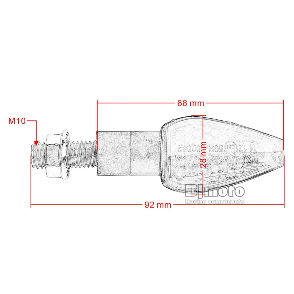 Мотоциклетный сигнальный светильник 12 в супер яркий светодиодный индикатор янтарного мигания лампа светильник s для Honda KTM для BMW Suzuki Kawasaki