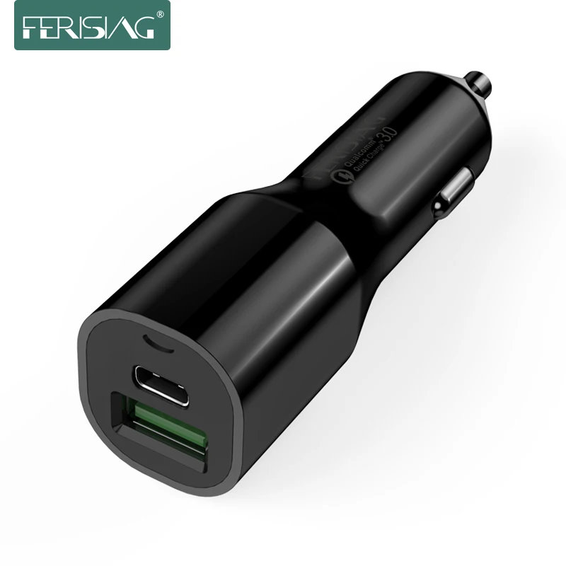 FERISING Quick Charge 3.0 Car Charger USB Type C Car-Charger Phone Charger for Car Universal USB Charger for iphone X XR XS max FERISING Quick Charge 3.0 Car Charger USB Type C Car-Charger Phone Charger for Car Universal USB Charger for iphone X XR XS max