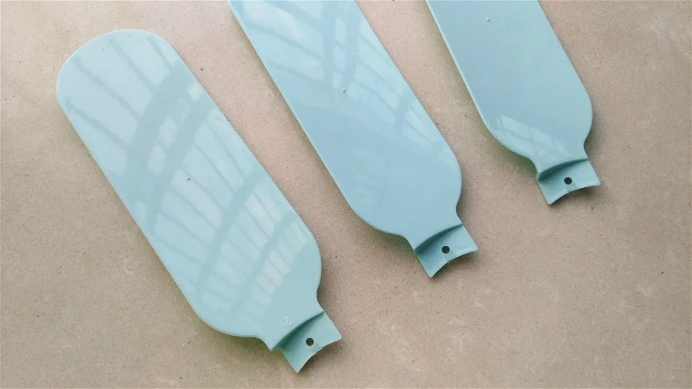 Синий Листья вентилятора вентилятор лезвия ABS материал 3 предмета в комплекте 170x60 мм