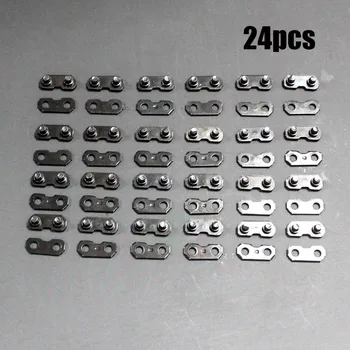 

24Pcs 3/8'' Chain Link Repair Preset Straps For Chainsaw Preset Straps Garden Tool Practical