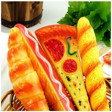 8 шт. оригинальные Канцтовары Милая мультяшная форма бусины для пиццы шариковая ручка с магнитом