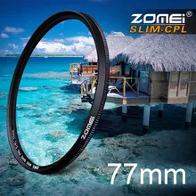 Zomei 77 мм ультратонкий CPL фильтр CIR-PL круговой поляризационный фильтр для Olympus sony Nikon Canon Pentax Hoya Lens 77 мм