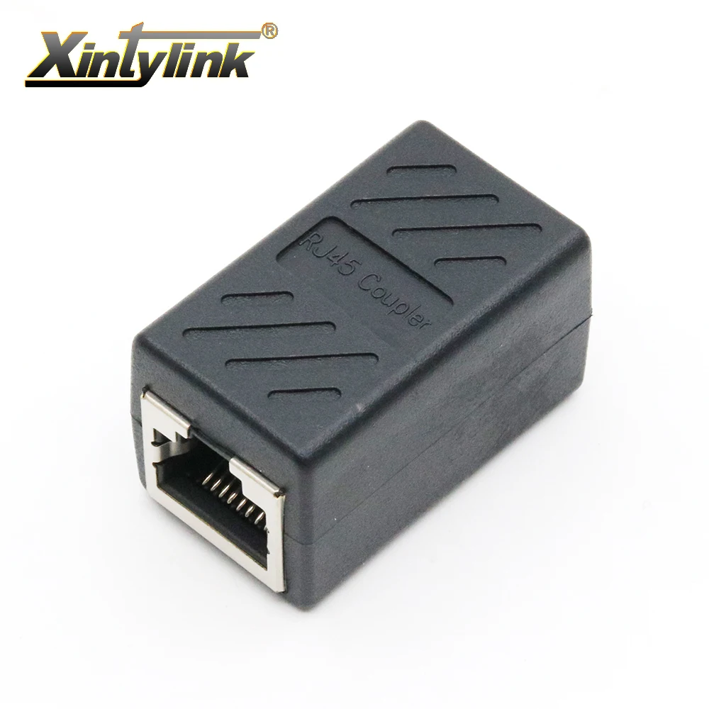 Соединитель xintylink rj45 двойной адаптер кабеля ethernet 8p8c cat7 cat6 cat5e Сетевой удлинитель