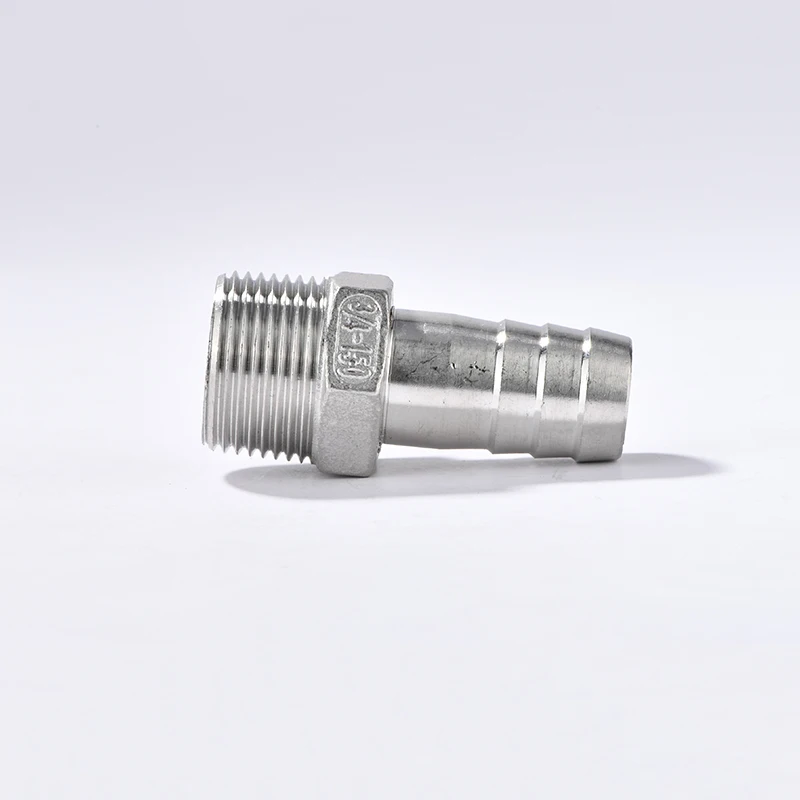 

8mm 10mm 12mm 13mm 14mm 15mm 16mm 18mm 19mm 20mm 25mm 32mm Hose Barb x 3/4" 1" BSP Male Thread 304 Stainless Steel Pipe Fitting