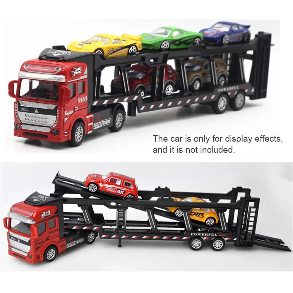  1:48 New Parenting Pull Back Alloy Super Truck Vehicle Simulation Transporter Model Car Interesting